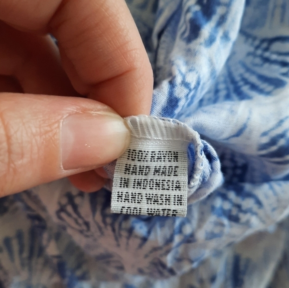 Tiare Hawaii Blue Seashell Dress OS - Picture 5 of 7